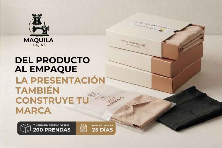 Presentación de faja personalizada para una marca