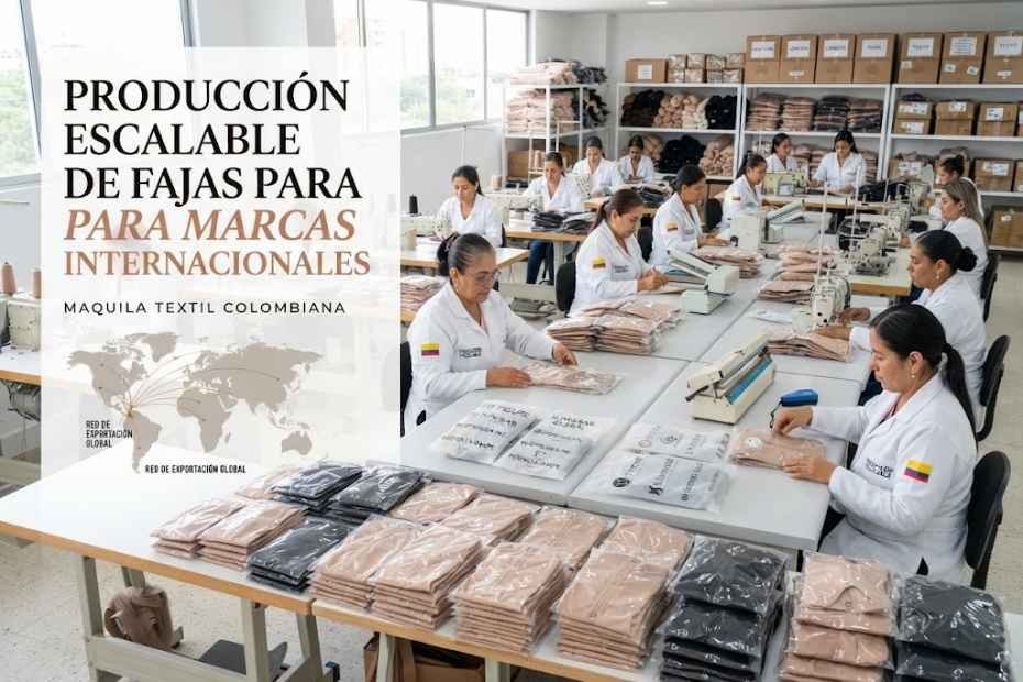 Producción escalable de fajas para marcas internacionales